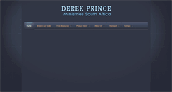 Desktop Screenshot of derekprince.co.za