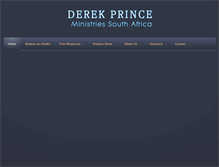 Tablet Screenshot of derekprince.co.za