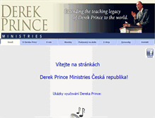 Tablet Screenshot of derekprince.cz